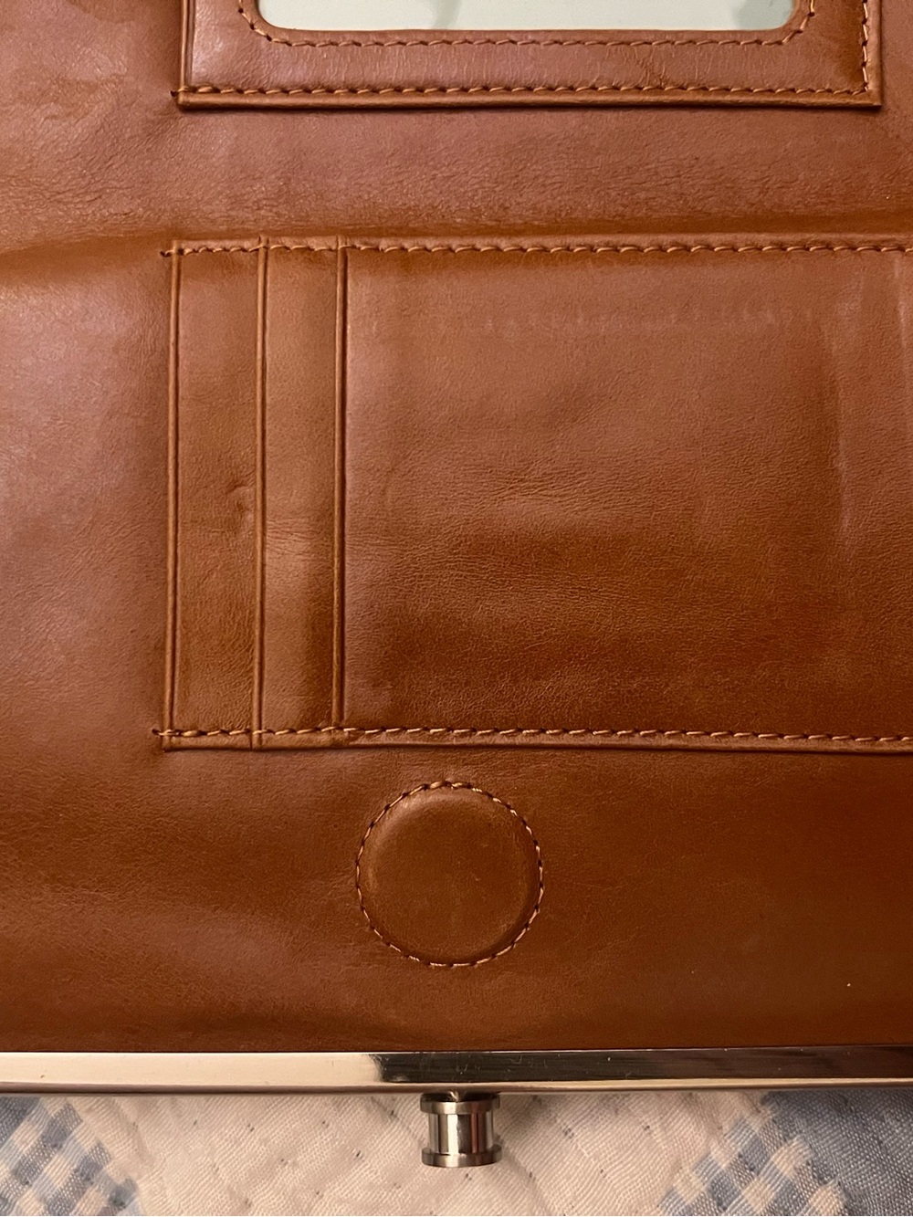 NWT HOBO Lauren Clutch-Wallet in the Caramel colorway (Vendor Style: VI-3385CAR) - Picture 7 of 10